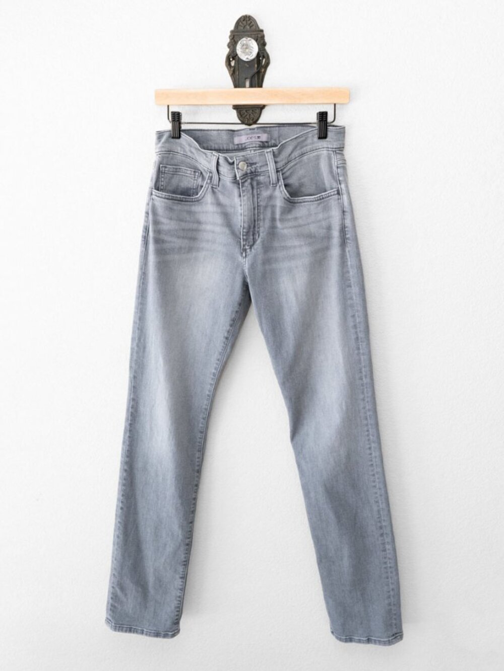 Joe's Jeans Brixton Santiago Mens 29 Gray Straight Leg Stretch Denim Lyocell